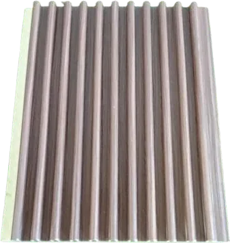 Grey fluted wall panel